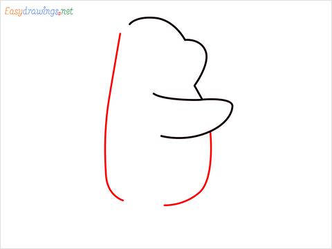 how to draw grizzly bear step (3)