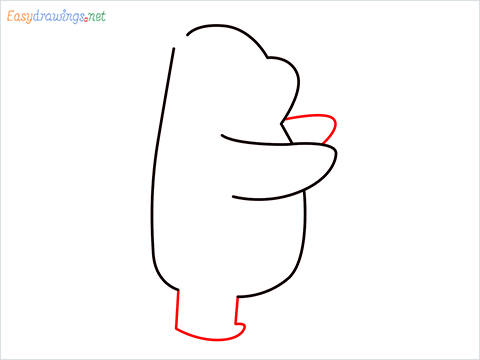 how to draw grizzly bear step (4)