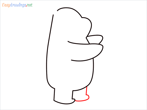 how to draw grizzly bear step (5)