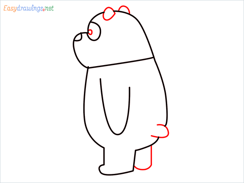 how to draw panda bear step (6)