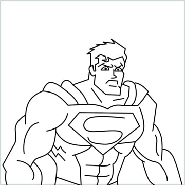 superman drawing