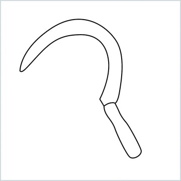 Sickle coloring page