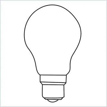 How To Draw A Bulb Step by Step - [5 Easy Phase]