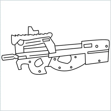 draw P90 GUN
