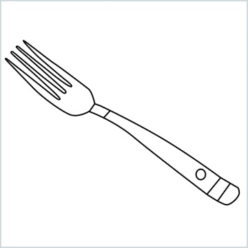 draw a fork