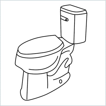 draw a toilet