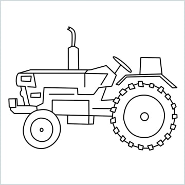 draw a tractor