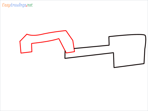 how to draw P90 GUN step (2)