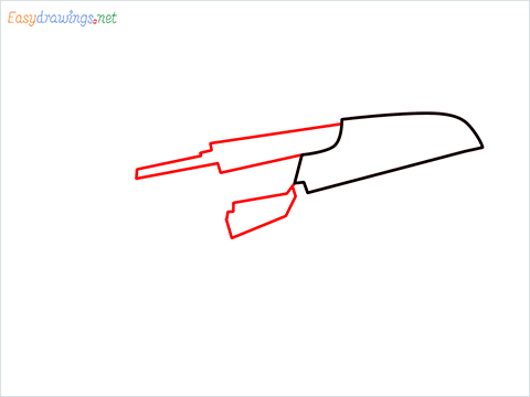 how to draw XM8 GUN step (2)