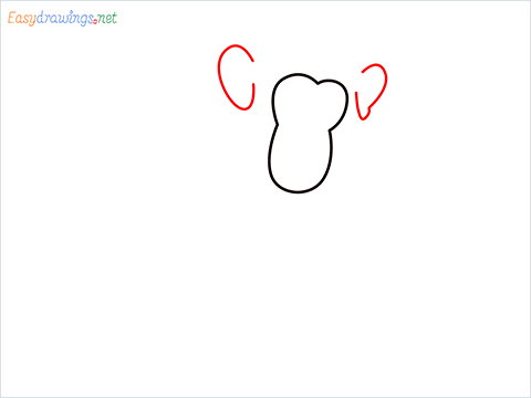 how to draw a chimpanzee step (2)