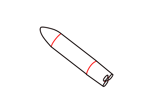 how to draw a easy rocket step (3)