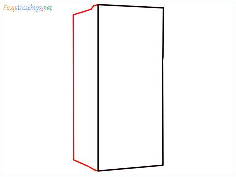 how to draw a fridge step (2)