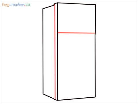 how to draw a fridge step (3)