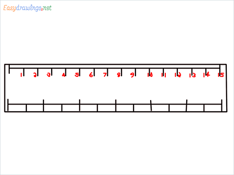 how to draw a ruler step (6)