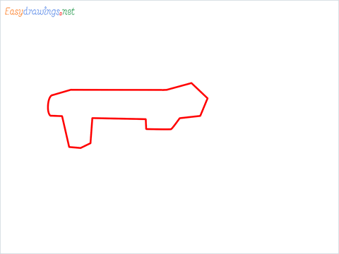 how to draw a tractor step (1)