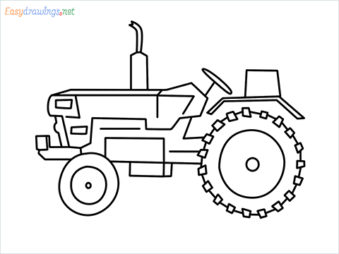 How to draw a tractor step by step | by Coloring games online | Medium