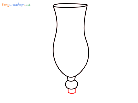 How to draw Hurricane glass step (5)