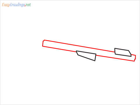 How to draw M82B Gun step (2)