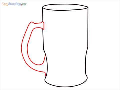 How to draw a Beer mug step (4)