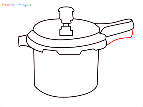 How to draw a Cooker step (9)
