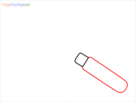 How to draw a Garden trowel step (2)