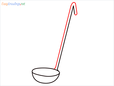 How to draw a Ladle step (4)