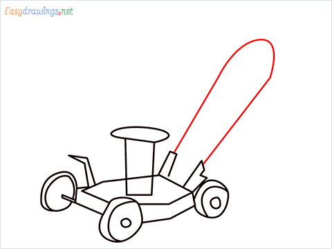 How to draw a Lawn Mower step (7)