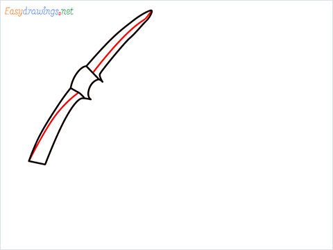 How to draw a Pickaxe step (5)