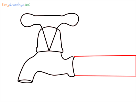 How to draw a Tap step (6)