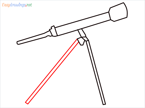 How to draw a Telescope step (6)