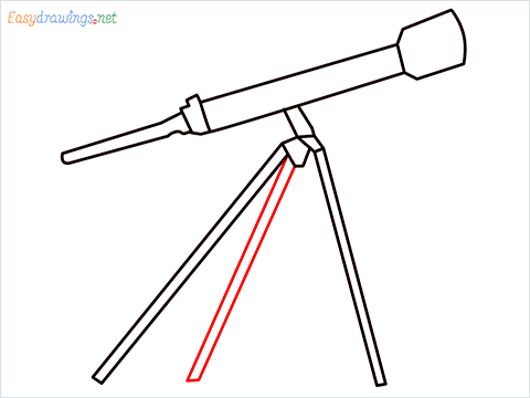 How to draw a Telescope step (7)