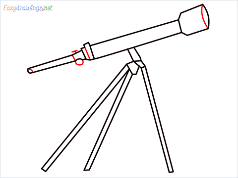 How to draw a Telescope step (8)