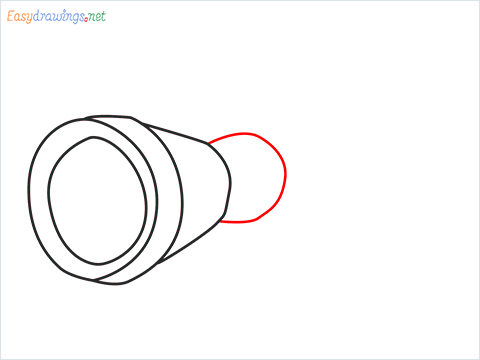 How to draw a Torch step (5)
