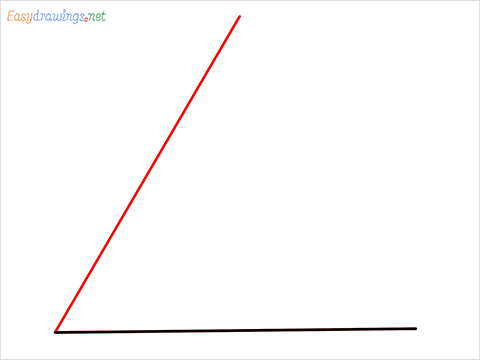 How to draw a Triangle shape step (2)