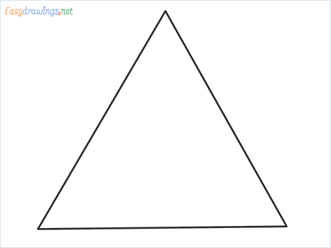 How to draw a Triangle shape step by step for beginners
