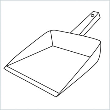 draw a Dustpan