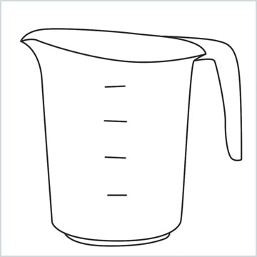 draw a Measuring cup