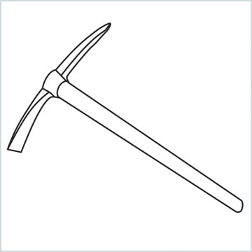 draw a Pickaxe