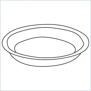 draw a Pie plate