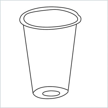 draw a Plastic cup