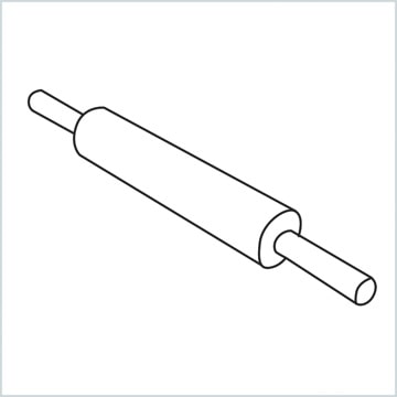 draw a Rolling pin with Board