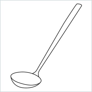 draw a Soup ladle