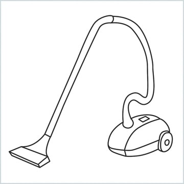 draw a Vacuum cleaner