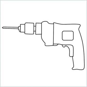 draw an Electric drill