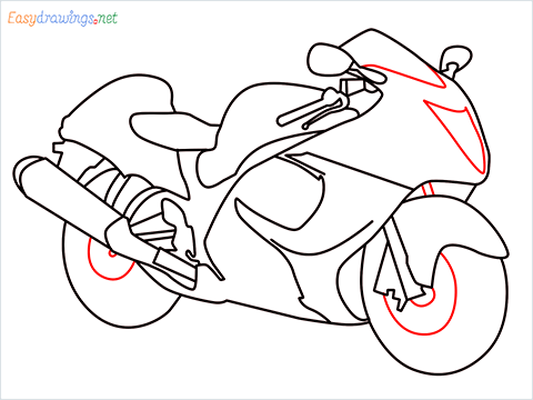how to draw hayabusa bike step (10)