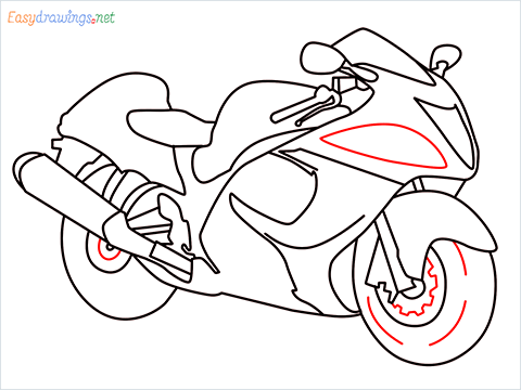 how to draw hayabusa bike step (11)