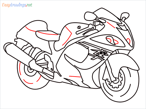 how to draw hayabusa bike step (13)