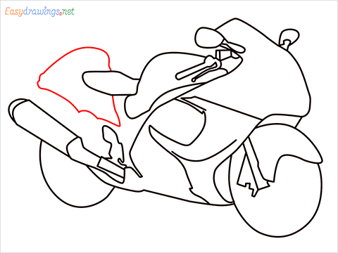 how to draw hayabusa bike step (8)