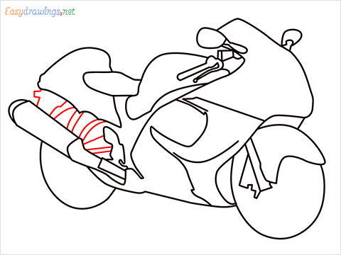 how to draw hayabusa bike step (9)