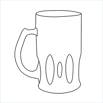 Beer mug drawing